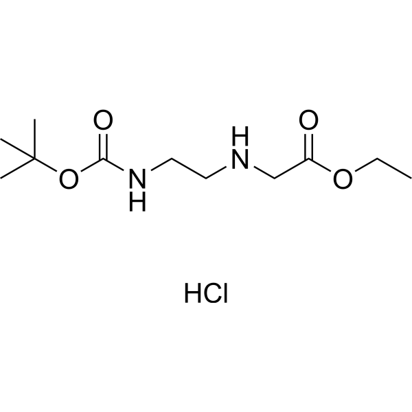 Ethyl 2-((2-((tert-butoxycarbonyl)amino)ethyl)amino)acetate hydrochloride 347890-34-0